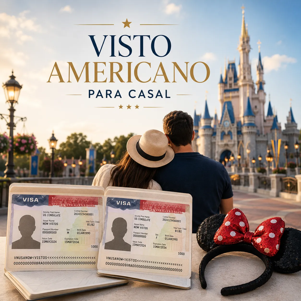 Imagem ilustrativa para o artigo Visto americano para casal da Now Vistos